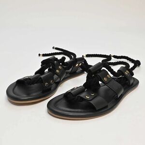 ULLA JOHNSON EVA ROPE TIE FLAT SANDALS 41